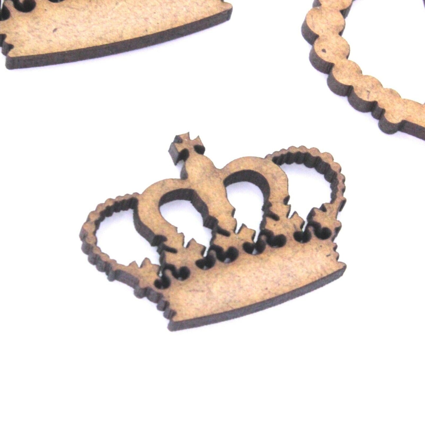 Regal Crown Craft Shape, 2mm MDF. 4cm to 20cm size. Royal, King, Queen, Princess