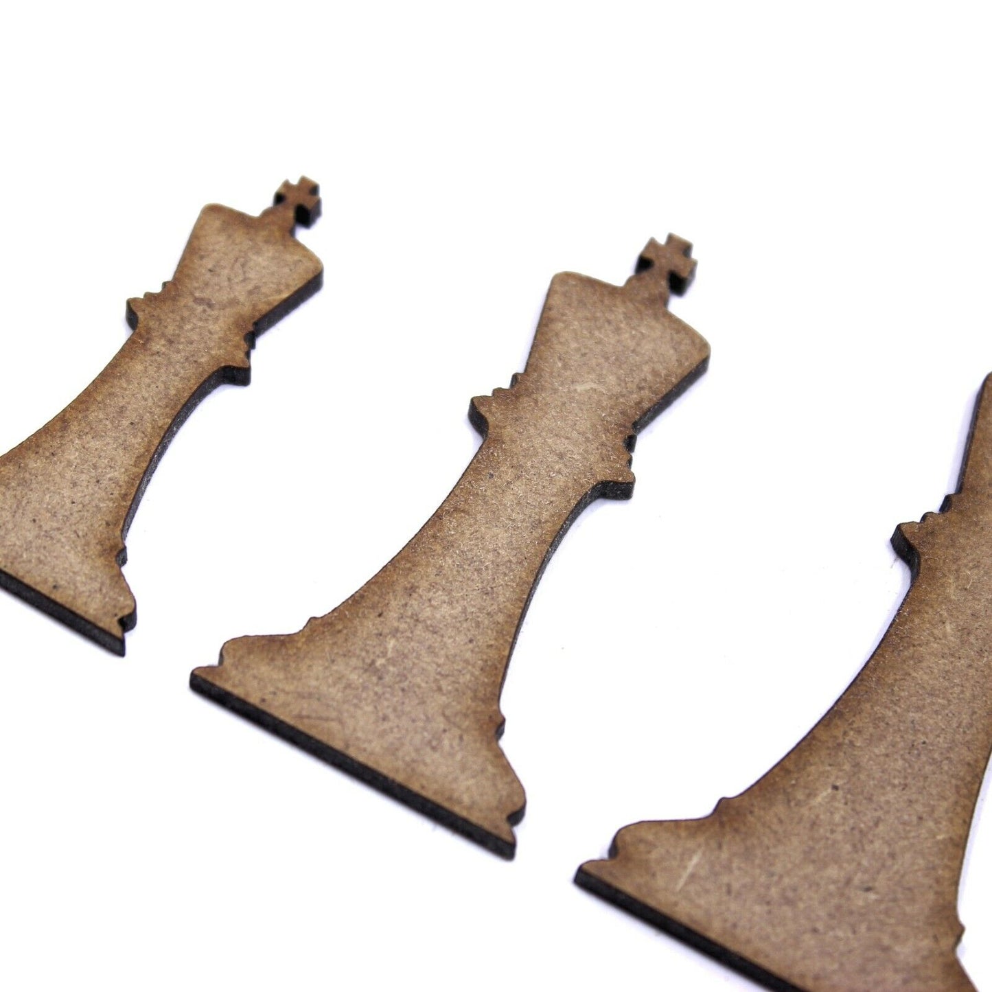 King Chess Piece Craft Shape, Various Sizes, 2mm MDF Wood. Checkmate, board game