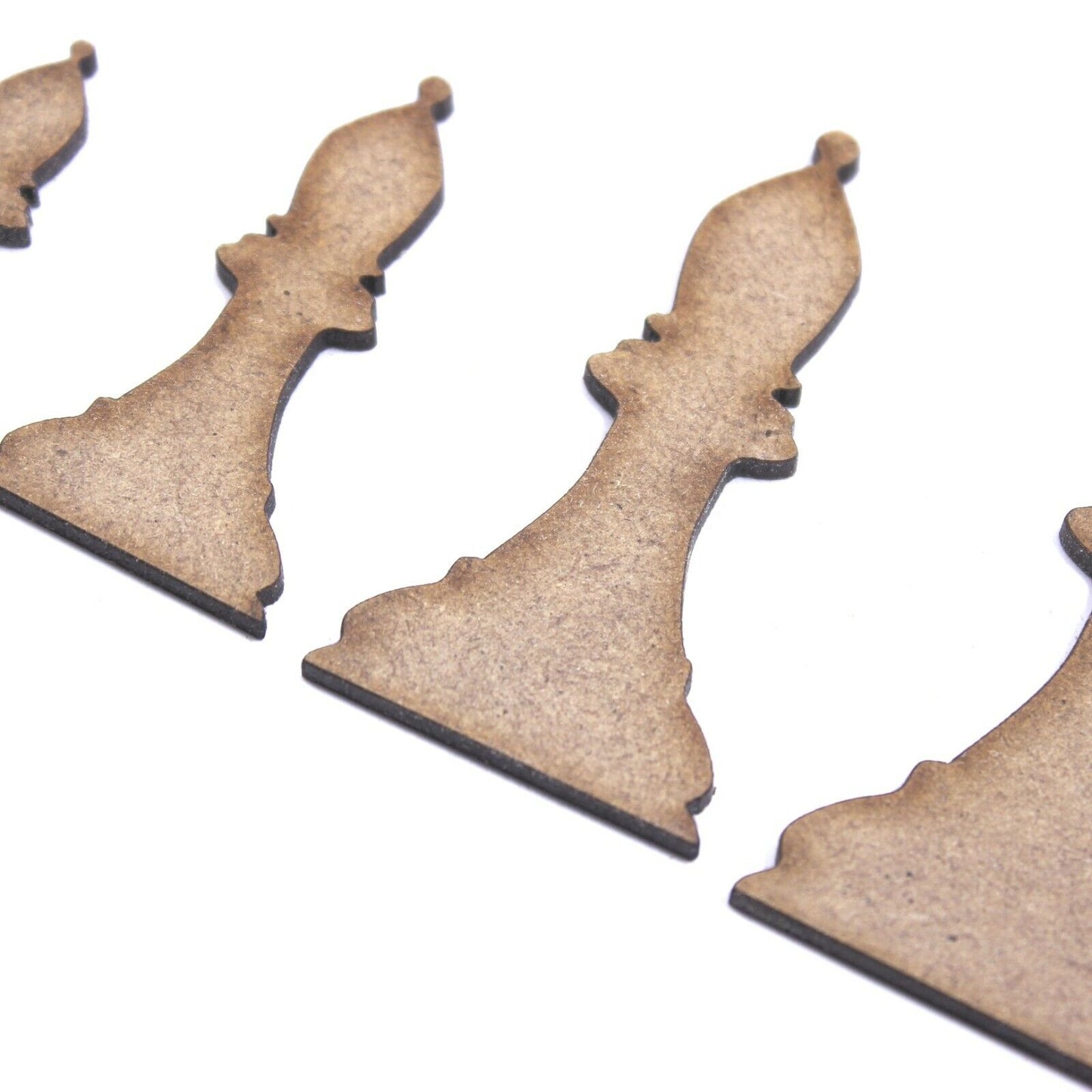 Bishop Chess Piece Craft Shape, Various Sizes, 2mm MDF Wood. Checkmate, board