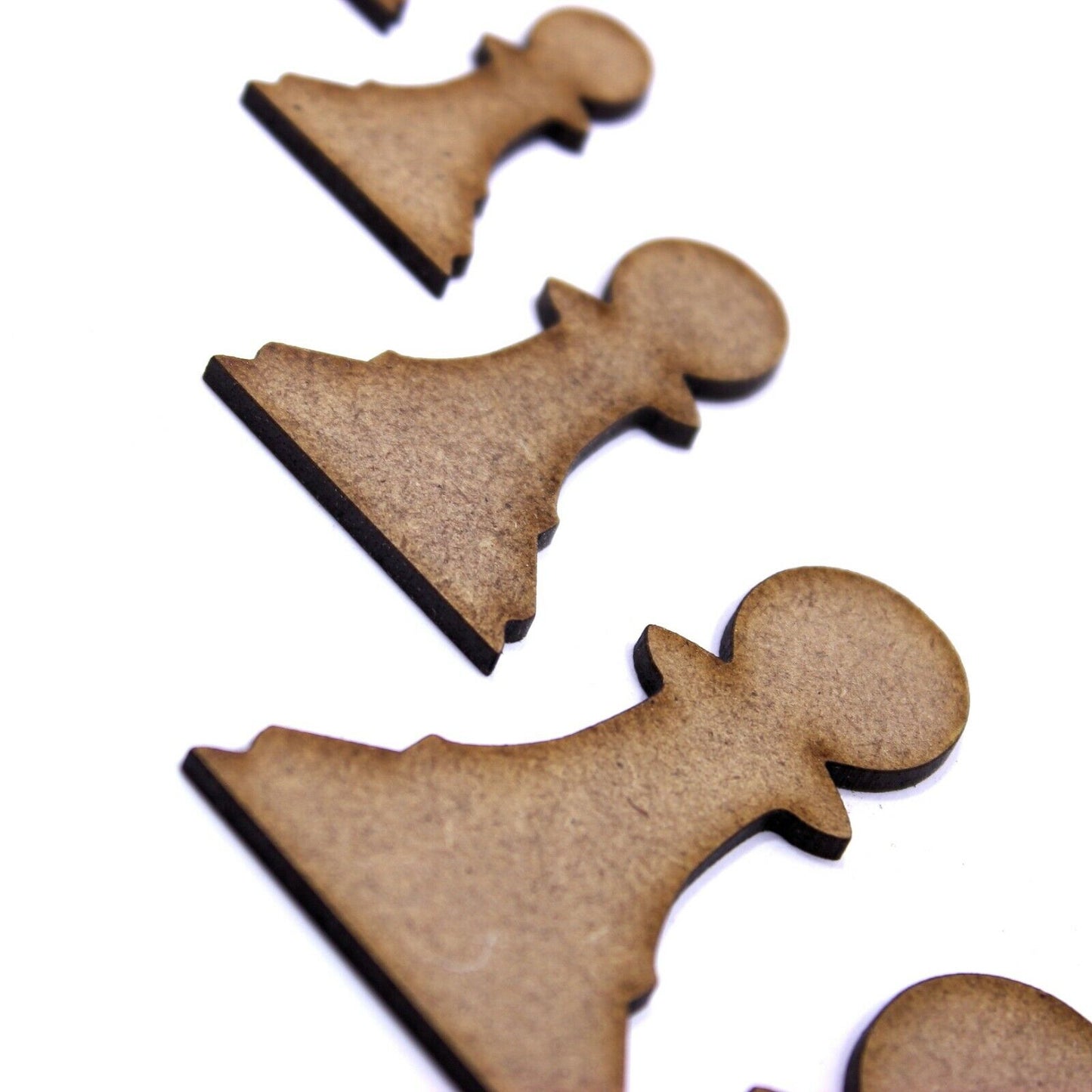 Pawn Chess Piece Craft Shape, Various Sizes, 2mm MDF Wood. Checkmate, board game