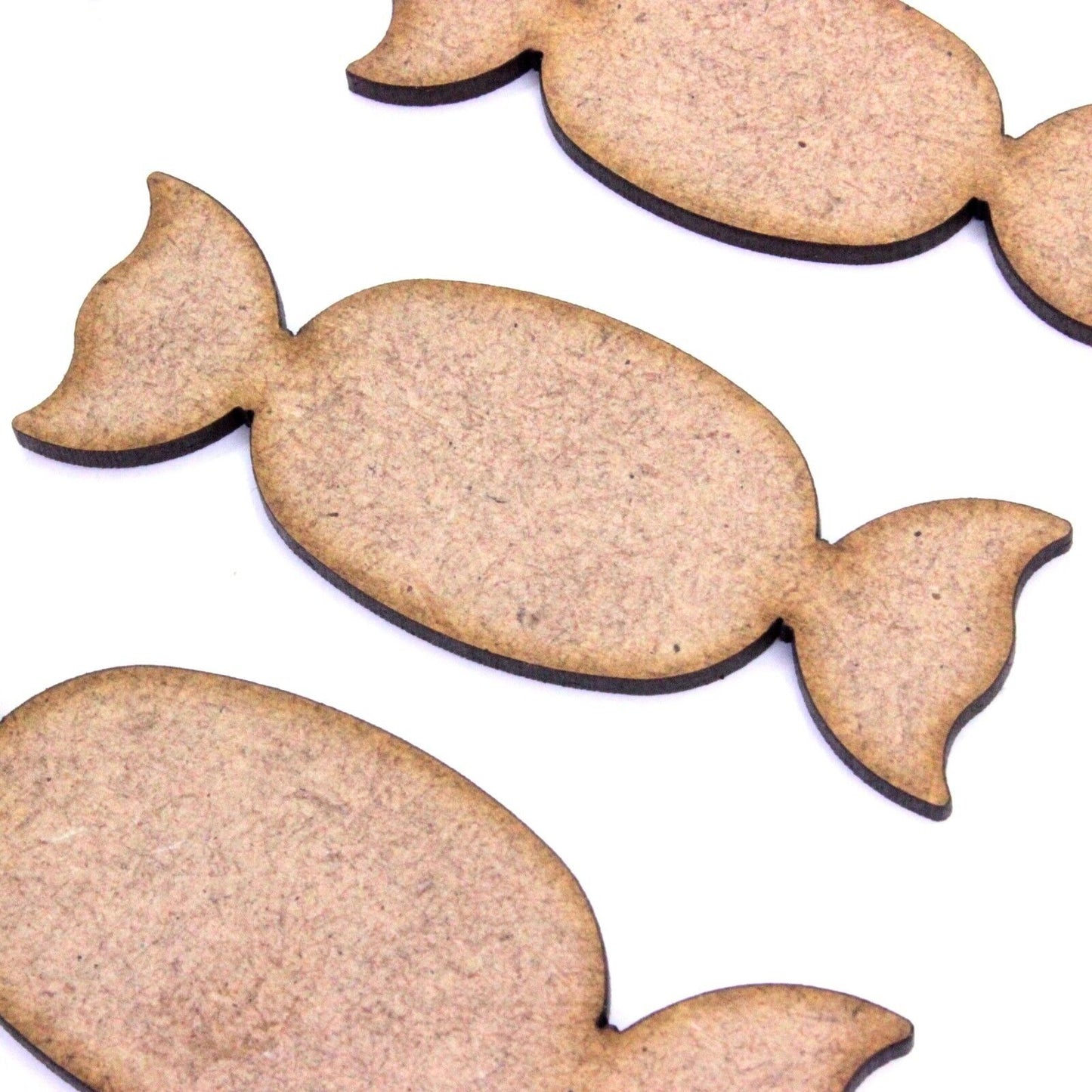 Sweet Craft Shape, Various Sizes, 2mm MDF Wood. Candy, Wrapper, Sweets