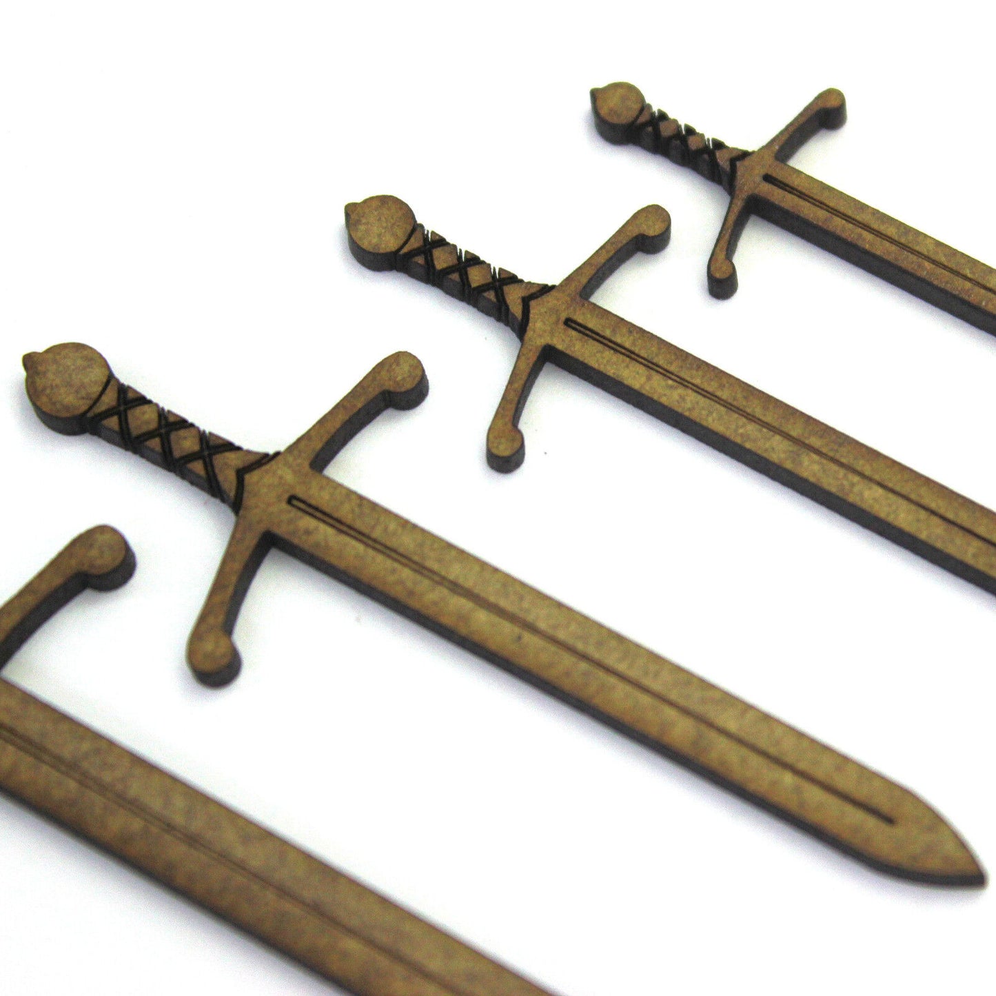 Medieval Sword Craft Shape Blank, Various Sizes, 2mm MDF Wood. Knight, Castle