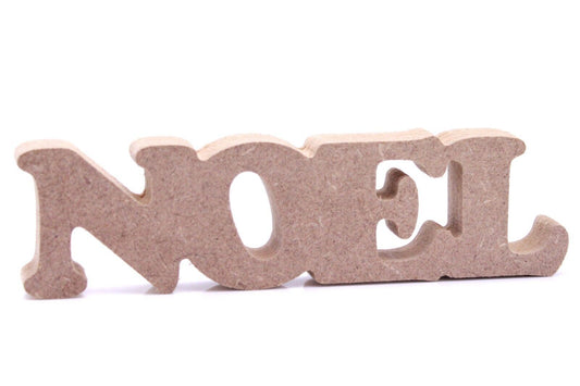 Free Standing 18mm MDF Noel Craft Shape Various Sizes. Christmas Decoration