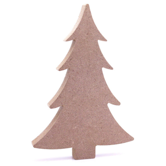 Free Standing 18mm MDF Christmas Tree Craft Shape Various Sizes. Xmas, Festive