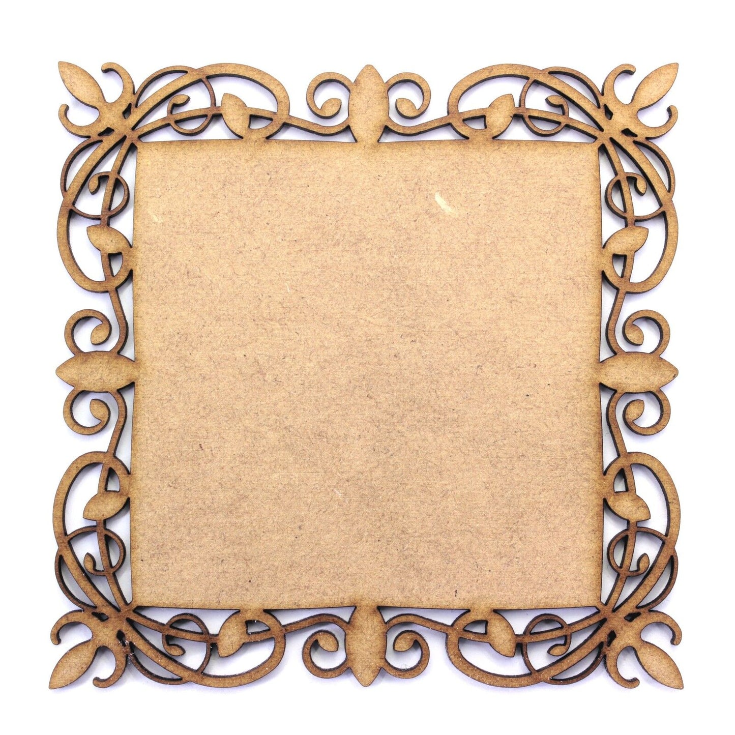 Elegant Photo Frame. 2mm MDF Craft Shape 100mm x 100mm
