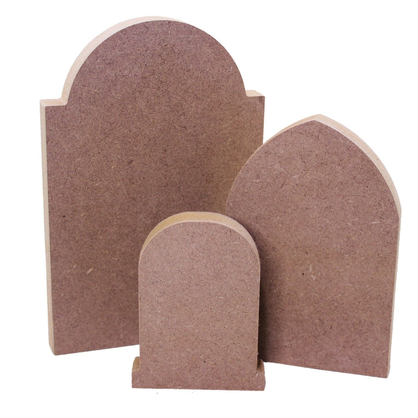 Free Standing 18mm Gravestone MDF Craft Shape 10cm to 30cm. Halloween, Headstone