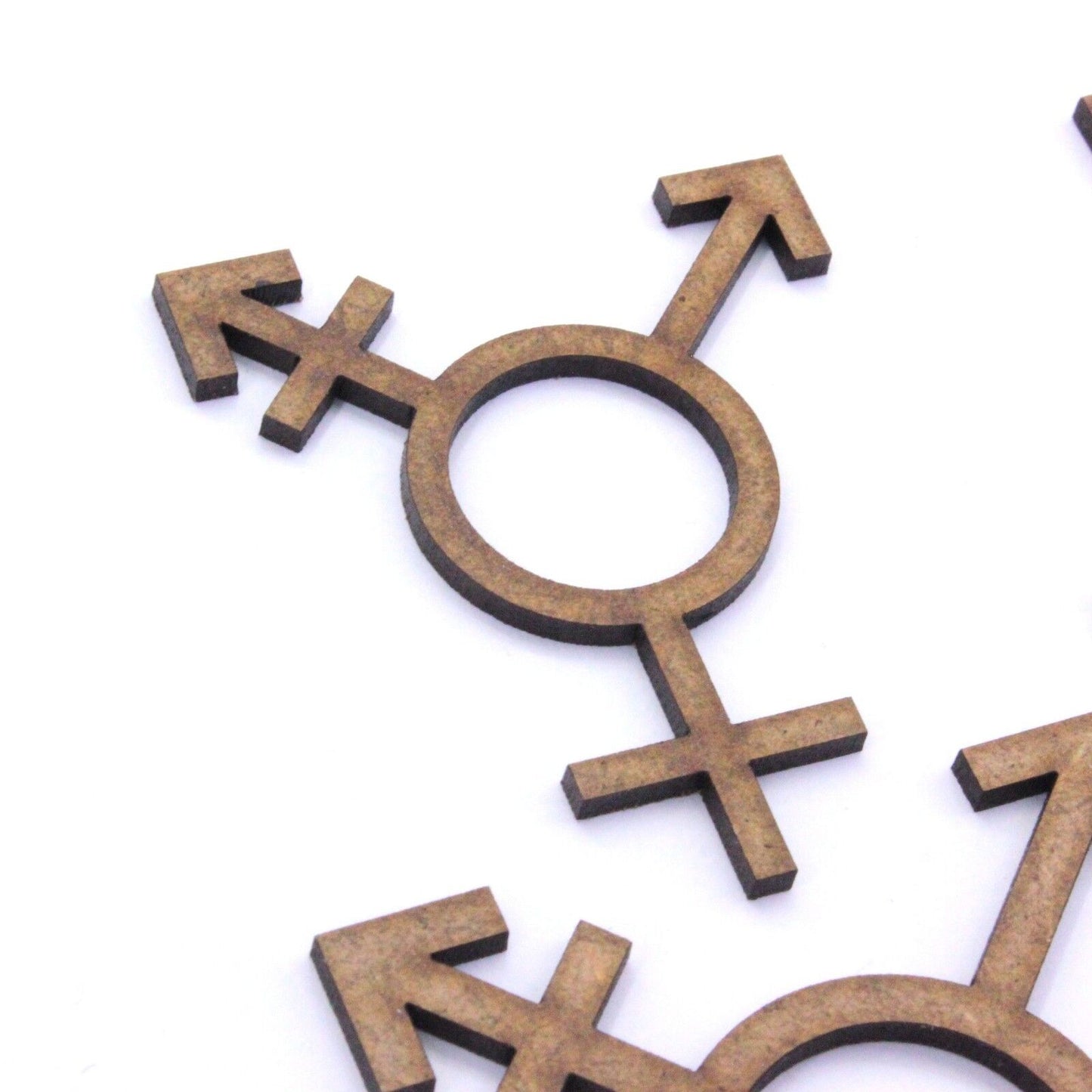 Transgender Symbol Craft Shape, Various Sizes, 2mm MDF Wood. Non Binary. Pride