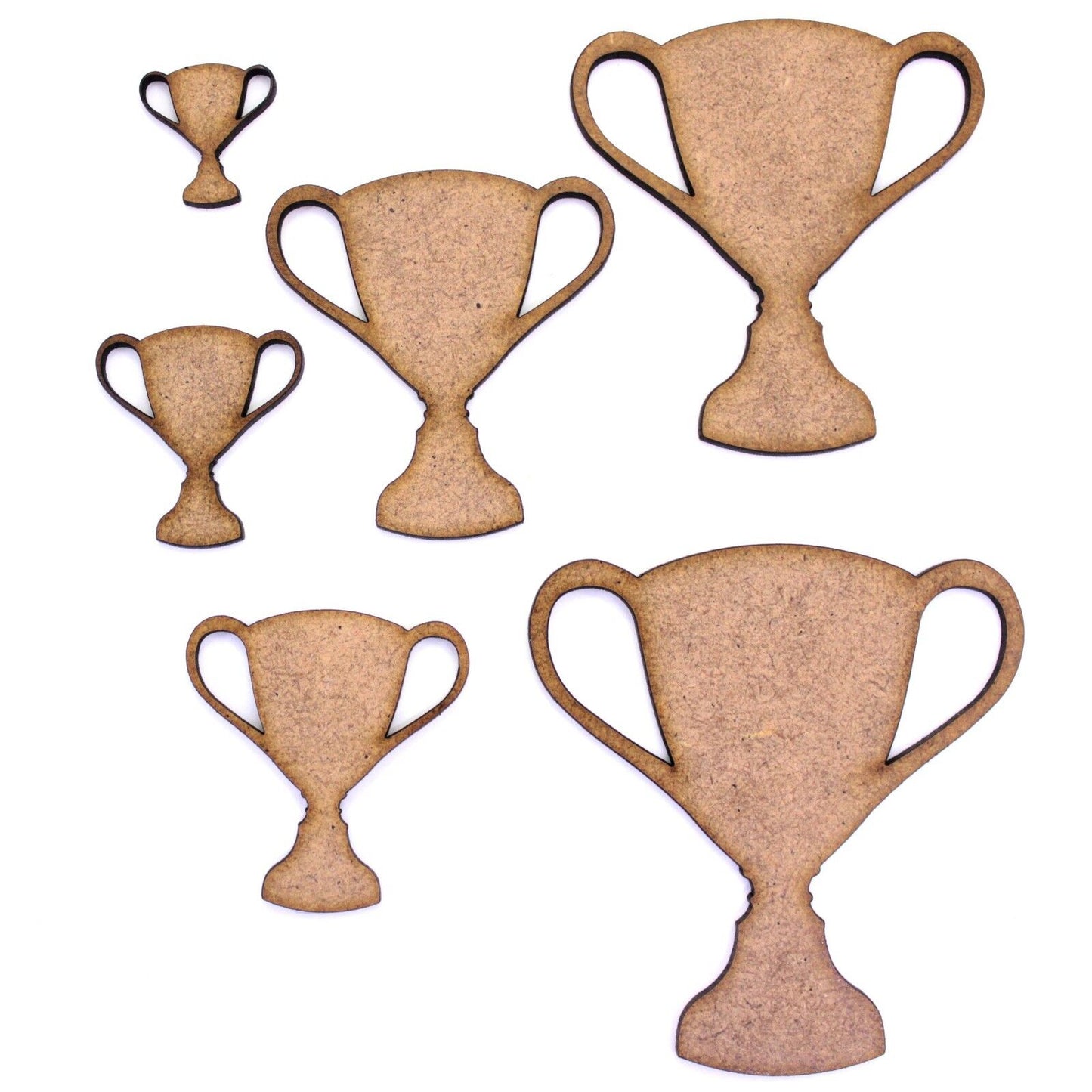 Trophy Craft Shape, Various Sizes, 2mm MDF. Award, Celebration, Prize