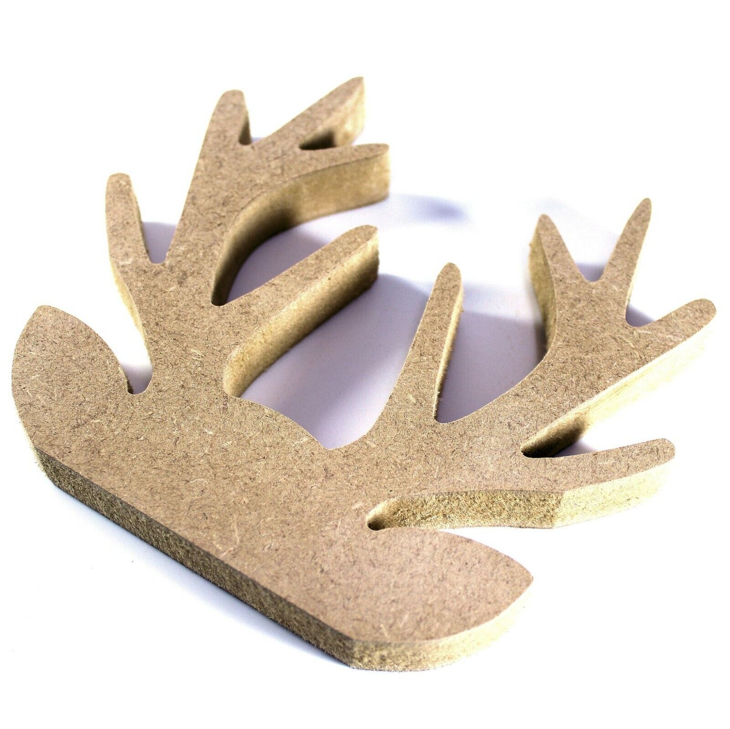 Free Standing 18mm MDF Reindeer Head Antlers Shape Various Sizes. Christmas