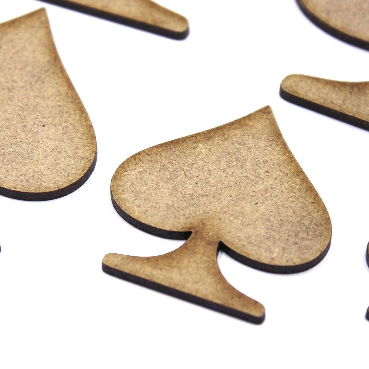 Spade Symbol Craft Shape, Various Sizes, 2mm MDF Wood. Playing Card, Poker