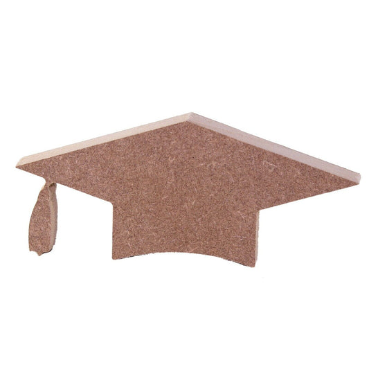 Free Standing 18mm MDF Graduation Cap Craft Shape Various Sizes. Mortarboard