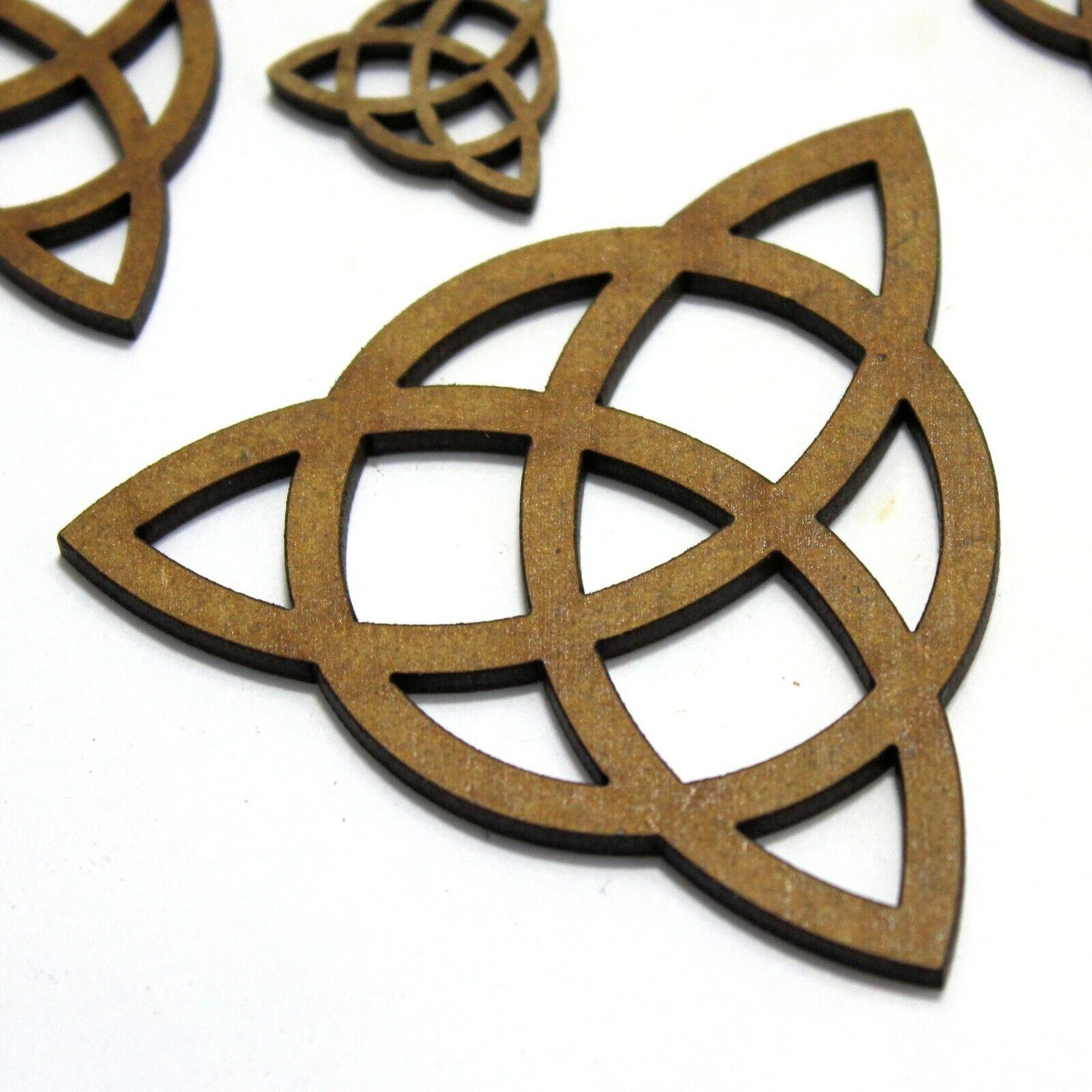 Triquetra Symbol Shape, Various Sizes, 2mm MDF Wood. Celtic, wicca, Trinity Knot