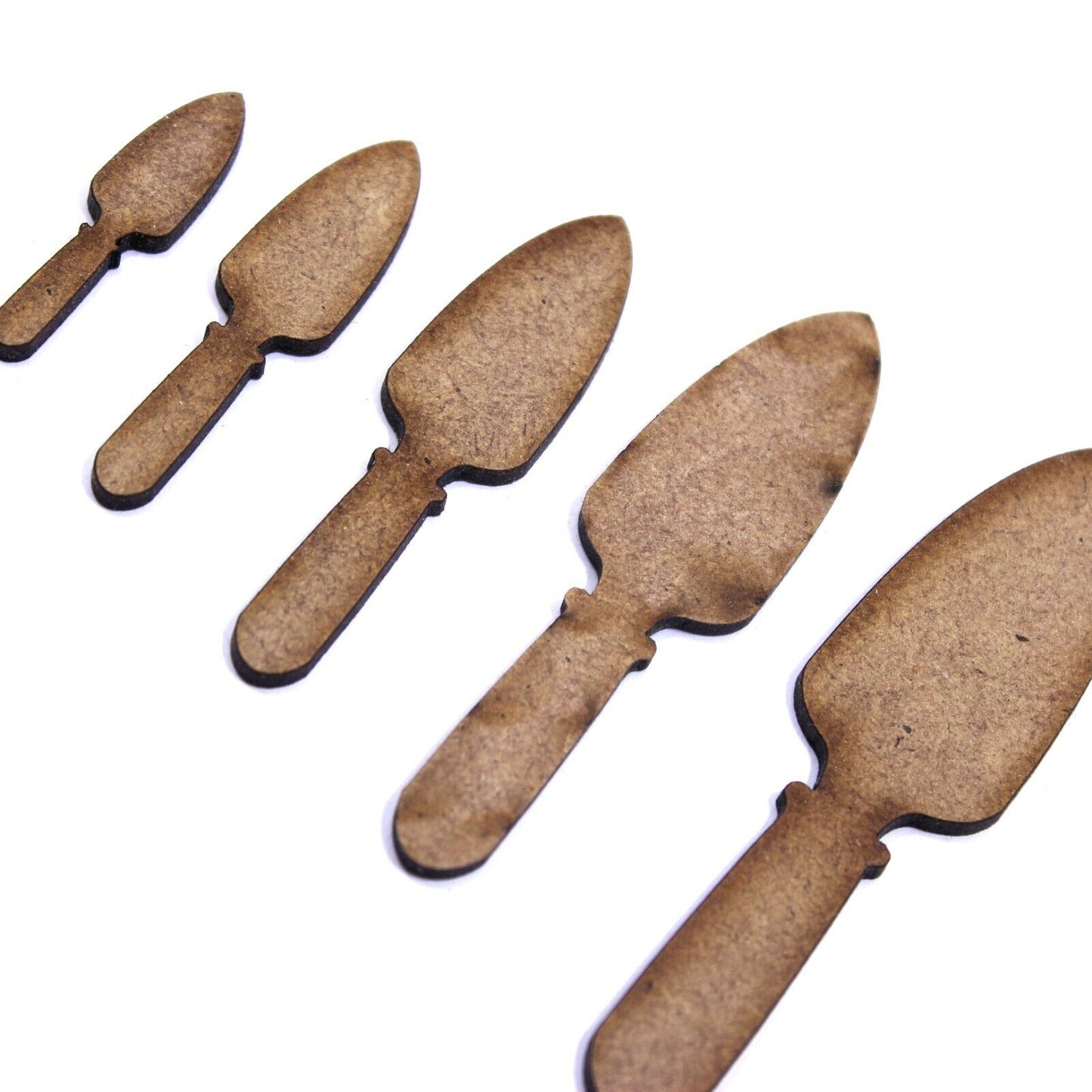 Hand Garden Trowel Shape, Various Sizes, 2mm MDF Wood. Gardening, gardener