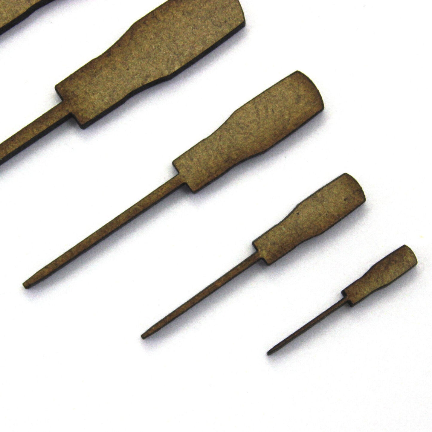 Screwdriver Craft Shapes, Embellishments, Decorations, 2mm MDF Tools