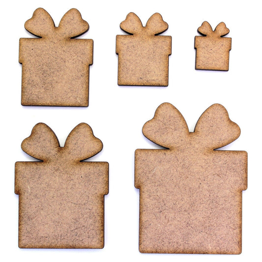 Gift Craft Shape, Various Sizes, 2mm MDF Wood. Christmas, Birthday, Present