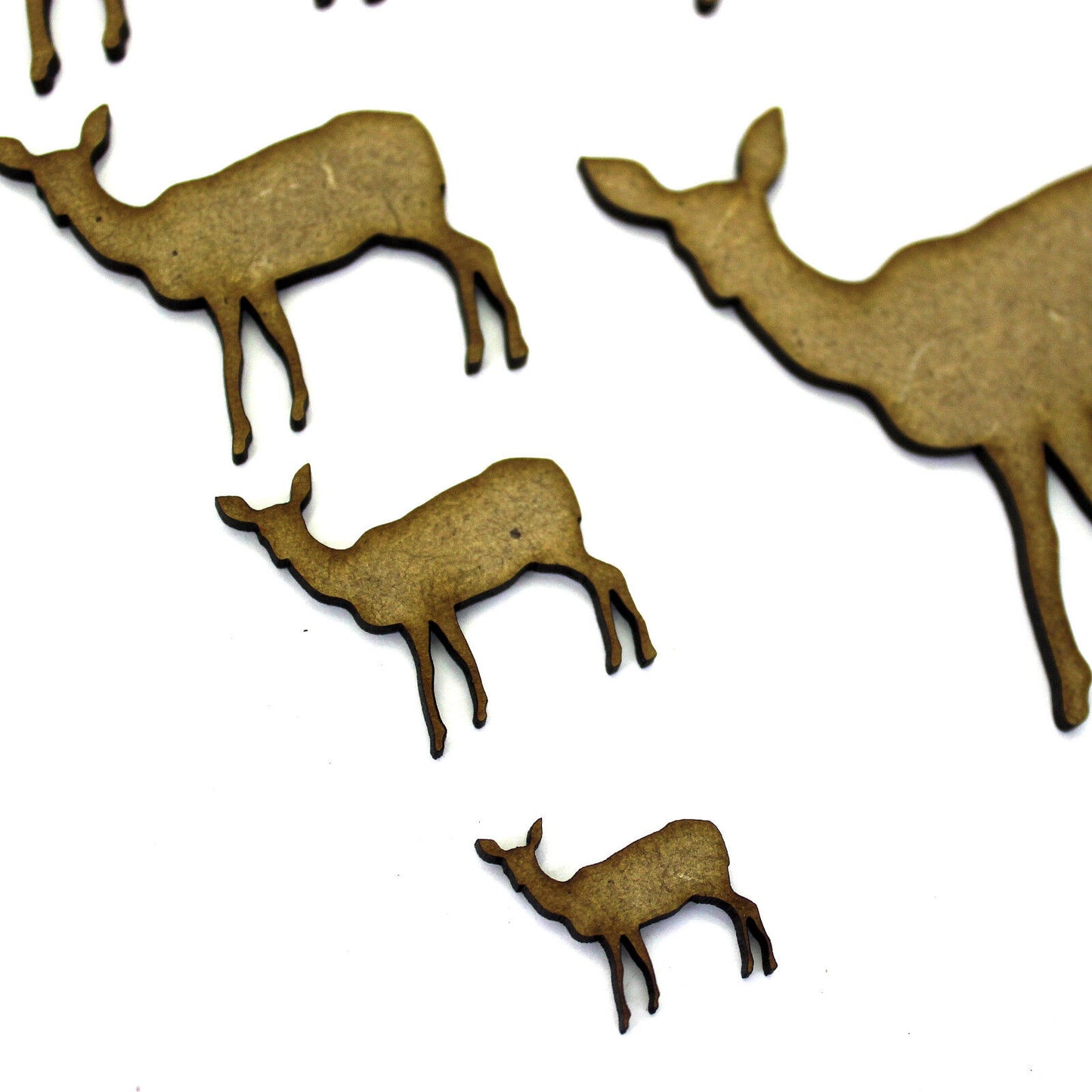 Doe Deer Craft Shape, Various Sizes, 2mm MDF Wood. Nature, Woodland, Forest