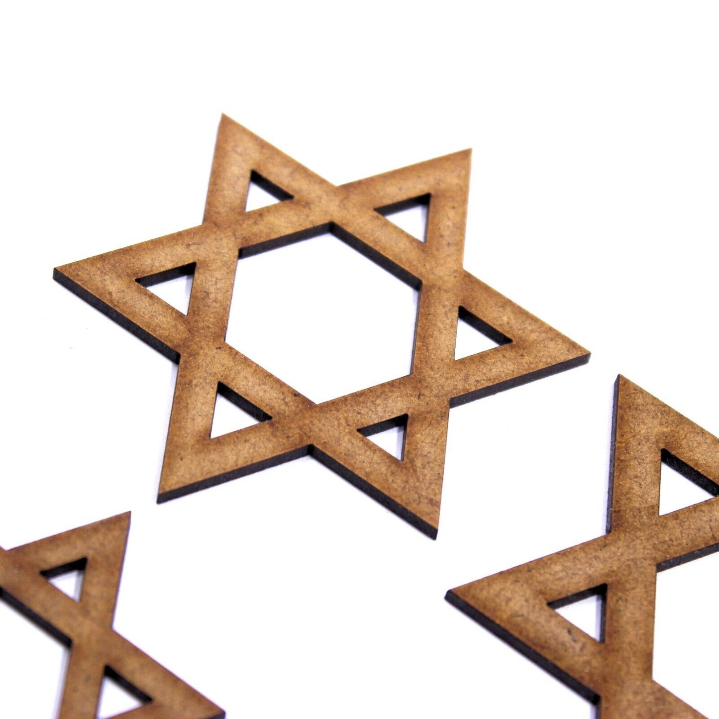 Star of David Craft Shape, Various Sizes, 2mm MDF Wood. Hebrew, Jewish, Judaism