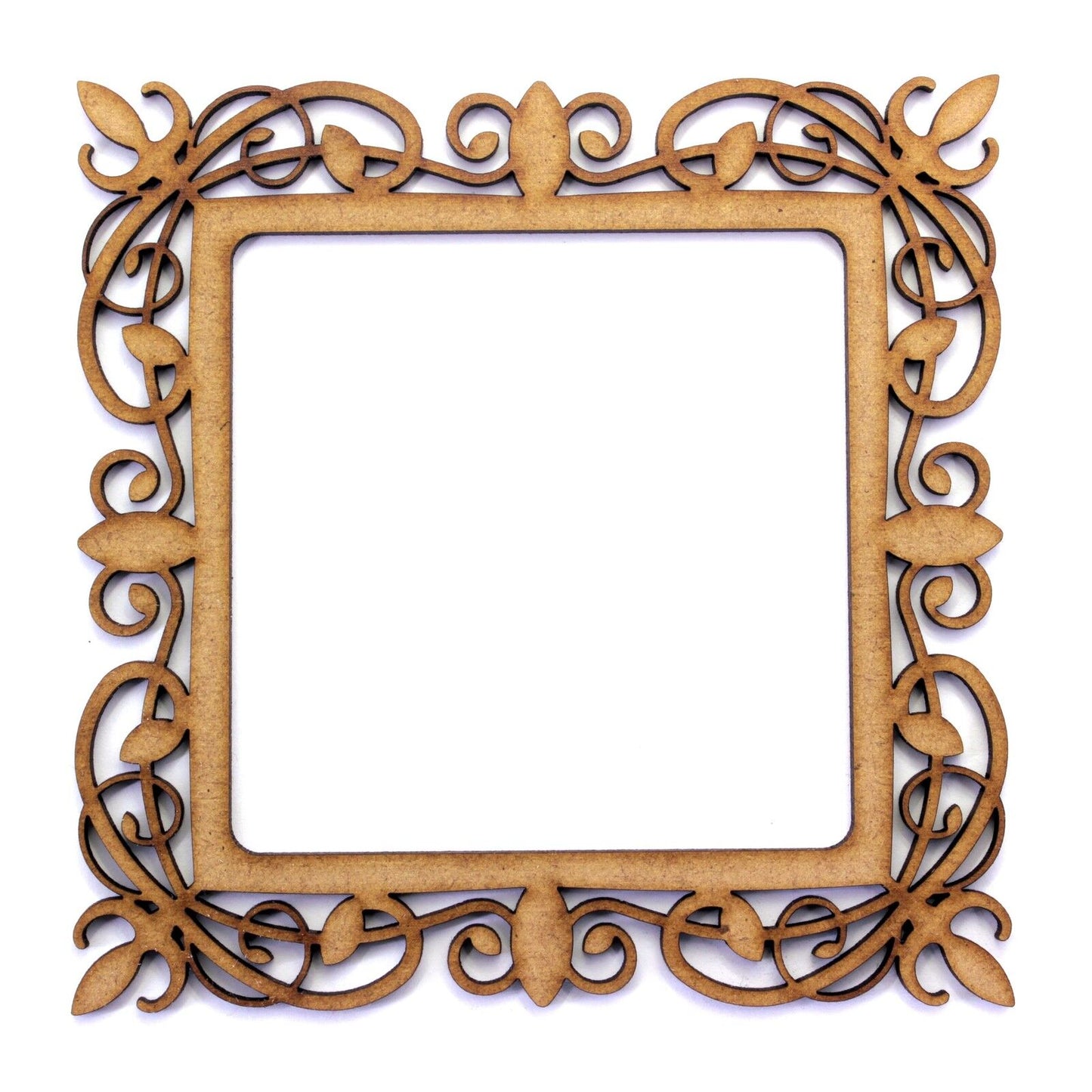 Elegant Photo Frame. 2mm MDF Craft Shape 100mm x 100mm