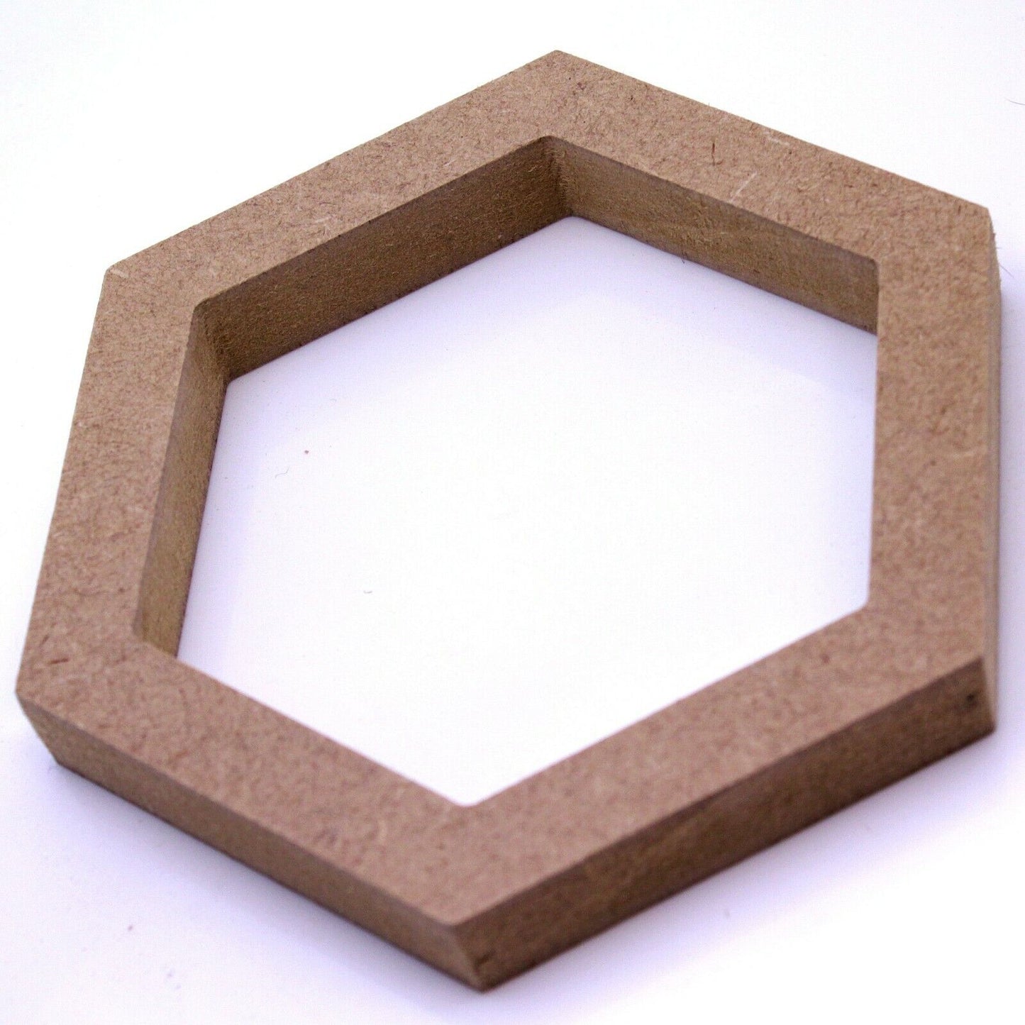Free Standing 18mm MDF Hollow Hexagon Craft Shape 10cm to 30cm. Bee, Beehive