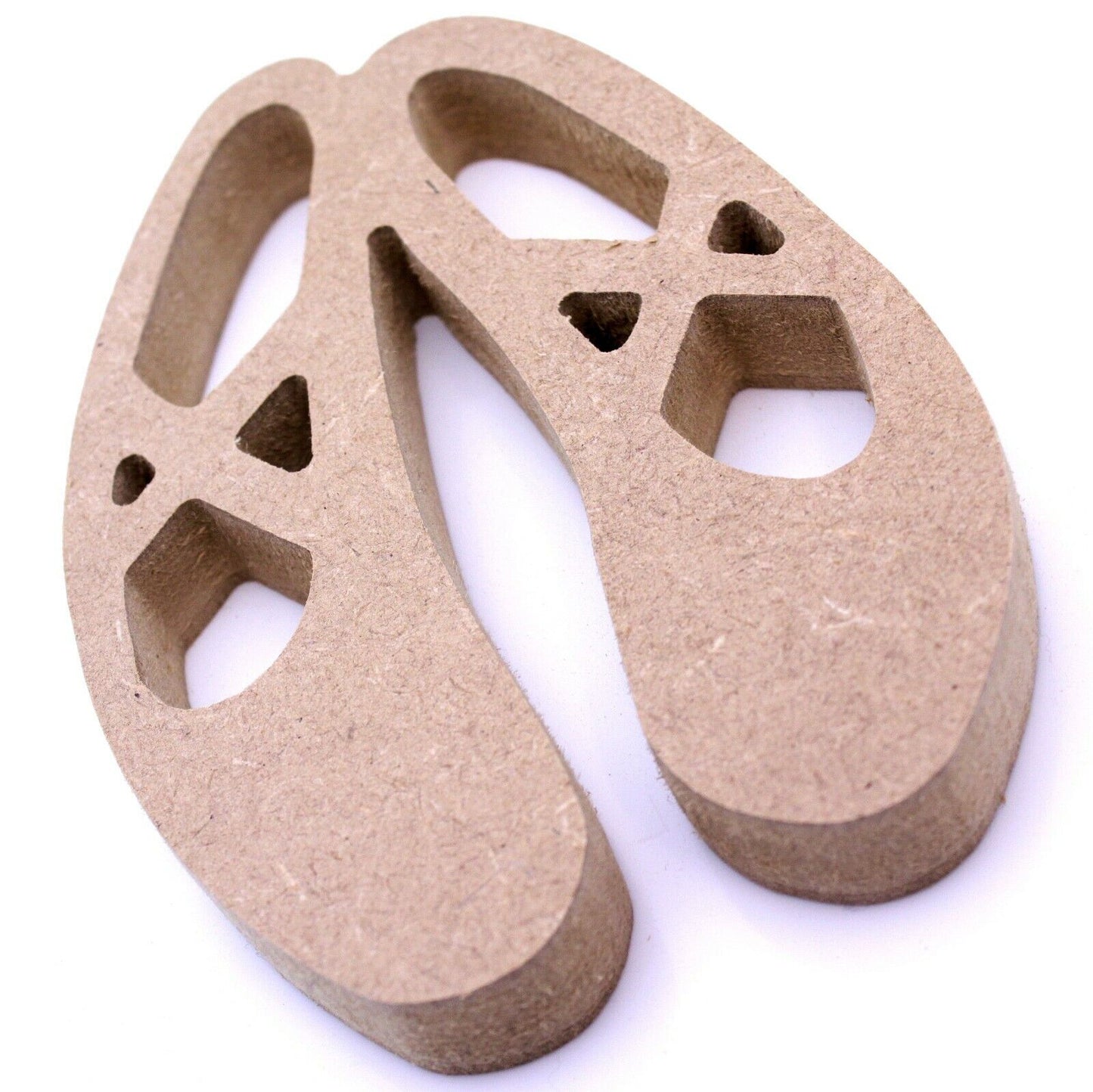 Free Standing 18mm MDF Ballet Shoes Craft Shape 15cm to 30cm. Dance Girls Decor