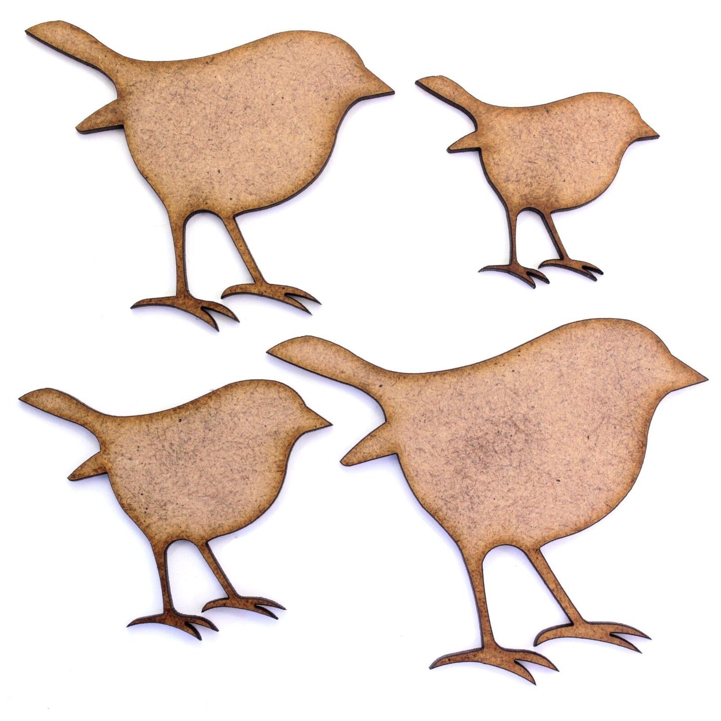 Robin Craft Shape, Various Sizes, 2mm MDF Wood. Christmas, Winter, Bird