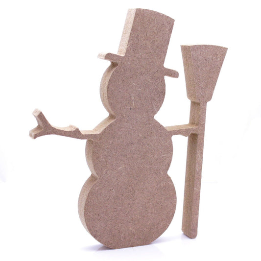 Free Standing 18mm MDF Snowman Craft Shape Various Sizes. Christmas, Winter,Snow