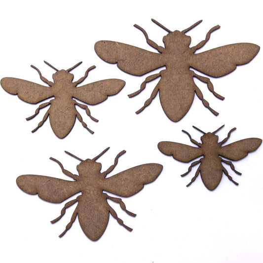 Bee Craft Shape, Various Sizes, 2mm MDF Wood. Bees, Nature, Insect, Honey