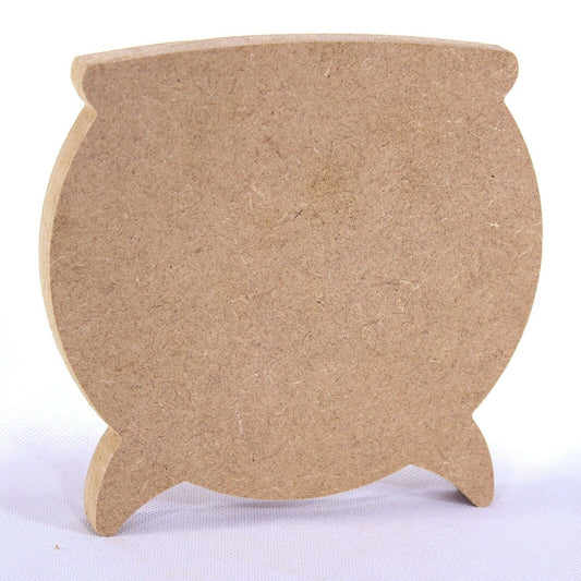 Free Standing 18mm Cauldron MDF Craft Shape. 10cm to 30cm. Witch, Halloween.