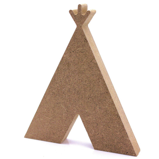 Free Standing 18mm MDF Teepee Craft Shape Various Sizes. Tent Wigwam