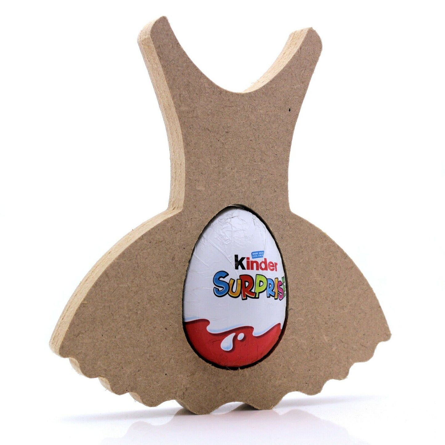 Free Standing 18mm MDF Tutu Egg Holder. Kinder Egg, Creme Egg. Dance, Ballet