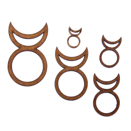 God Wicca Symbol Craft Shape Blank, Various Sizes, 2mm MDF Wood. Pagan, Wiccan