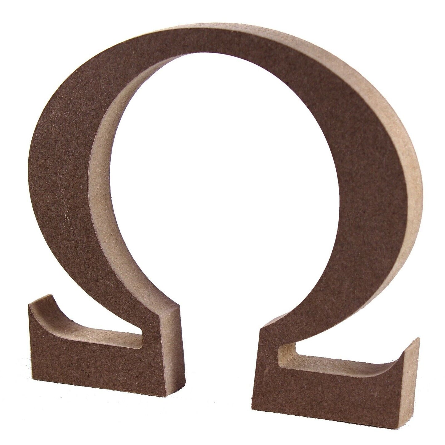 Free Standing 18mm MDF Omega Craft Shape Various Sizes. Greek Symbol