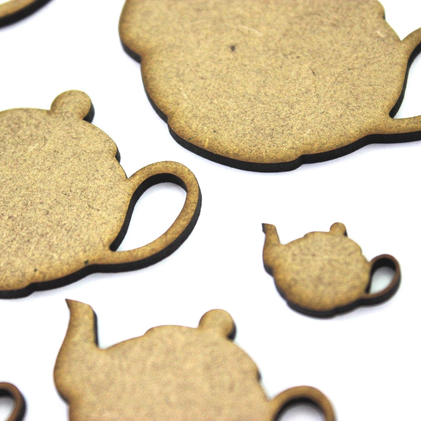 Teapot Craft Shape, Embellishments, Tags, Decoration. 2mm MDF Wood. Tea Pot