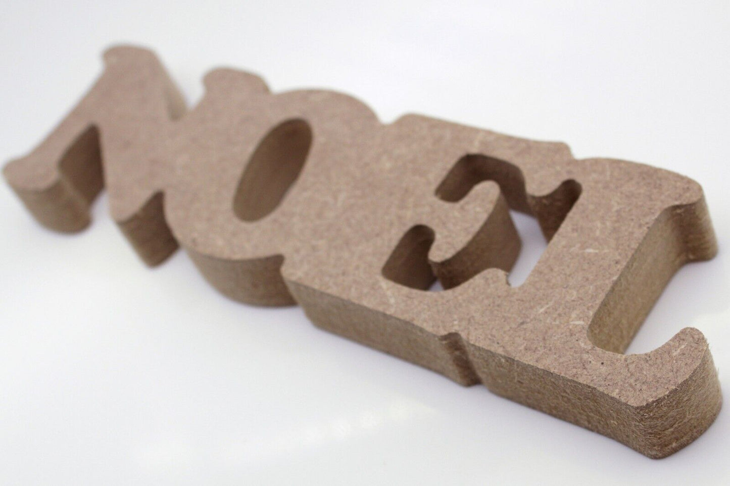 Free Standing 18mm MDF Noel Craft Shape Various Sizes. Christmas Decoration