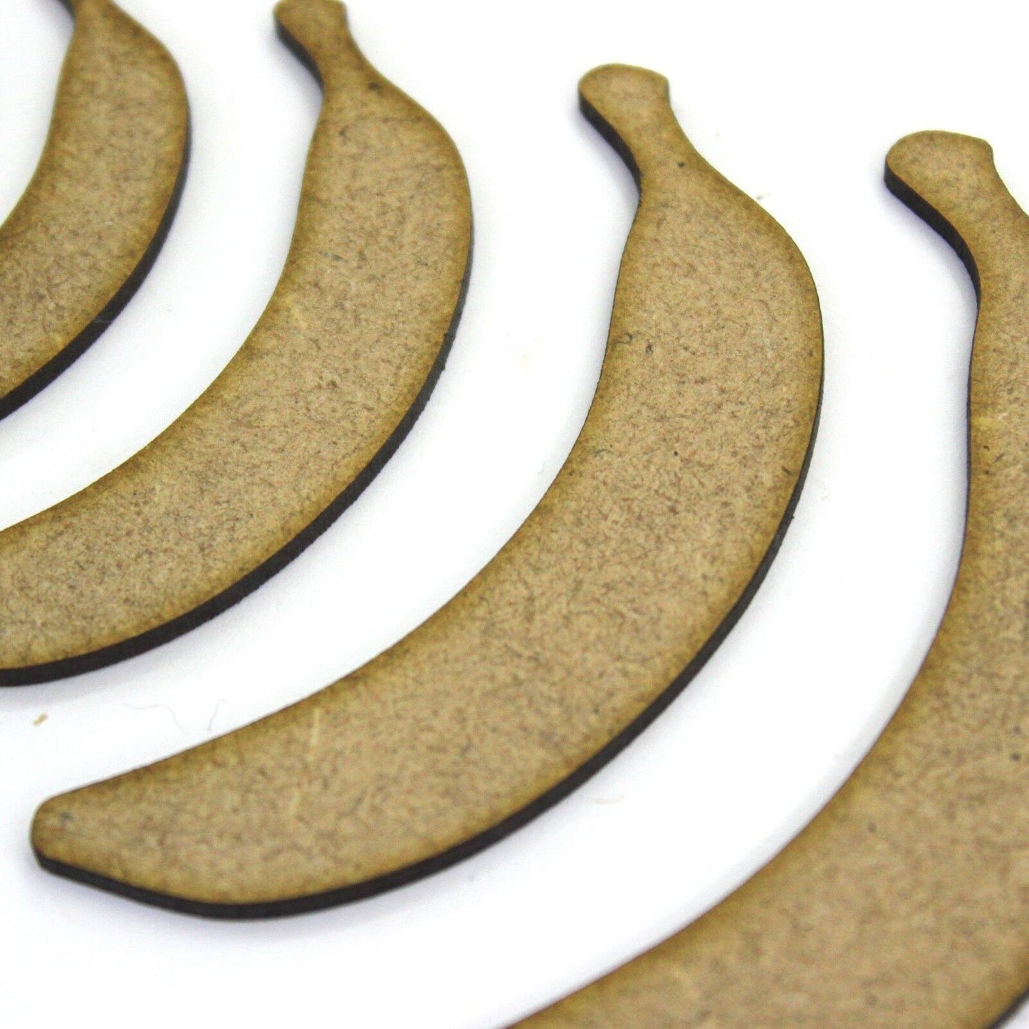 Banana Craft Shape, Various Sizes, 2mm MDF Wood. Fruit, Bananas