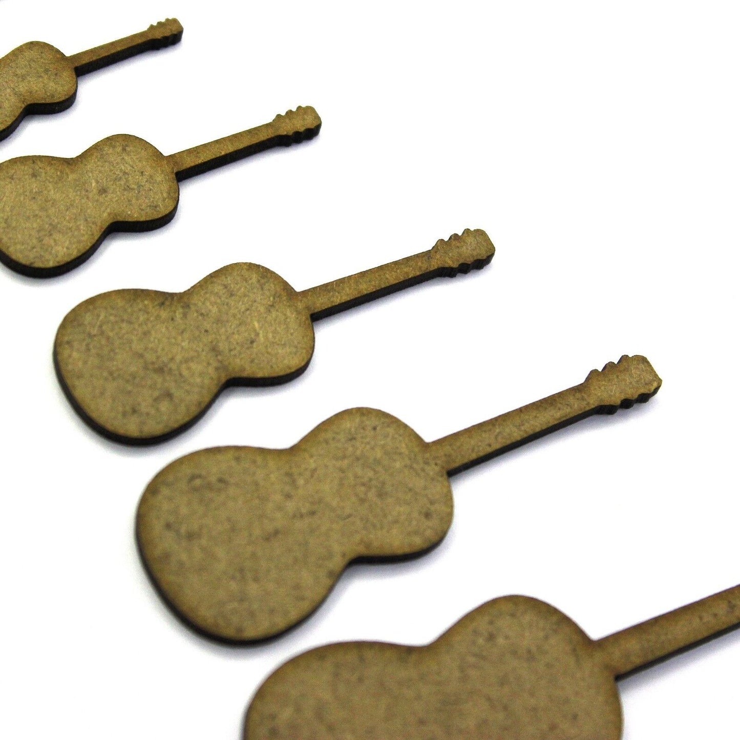 Acoustic Guitar Craft Shape, Various Sizes, 2mm MDF Wood. Music Instrument, band