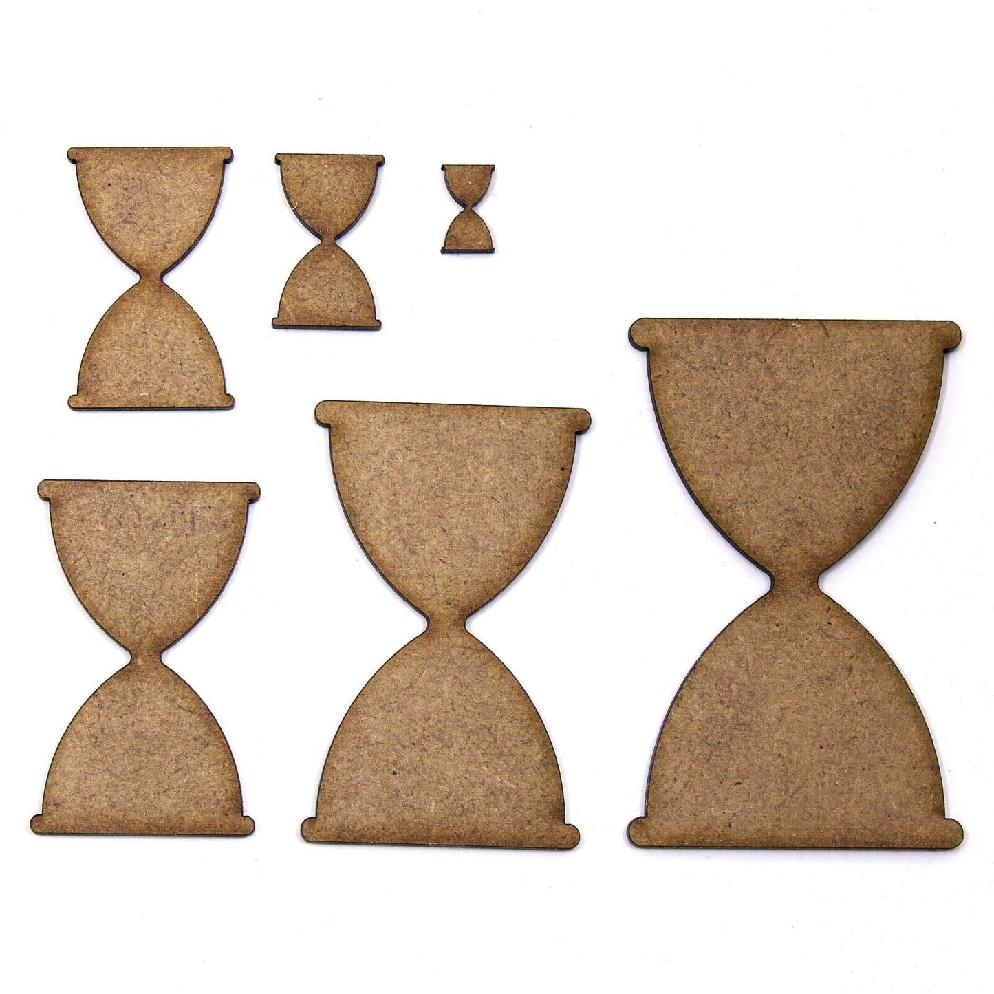 Egg Timer Craft Shape Blank Base, Various Sizes, 2mm MDF. Hourglass, Hour Glass