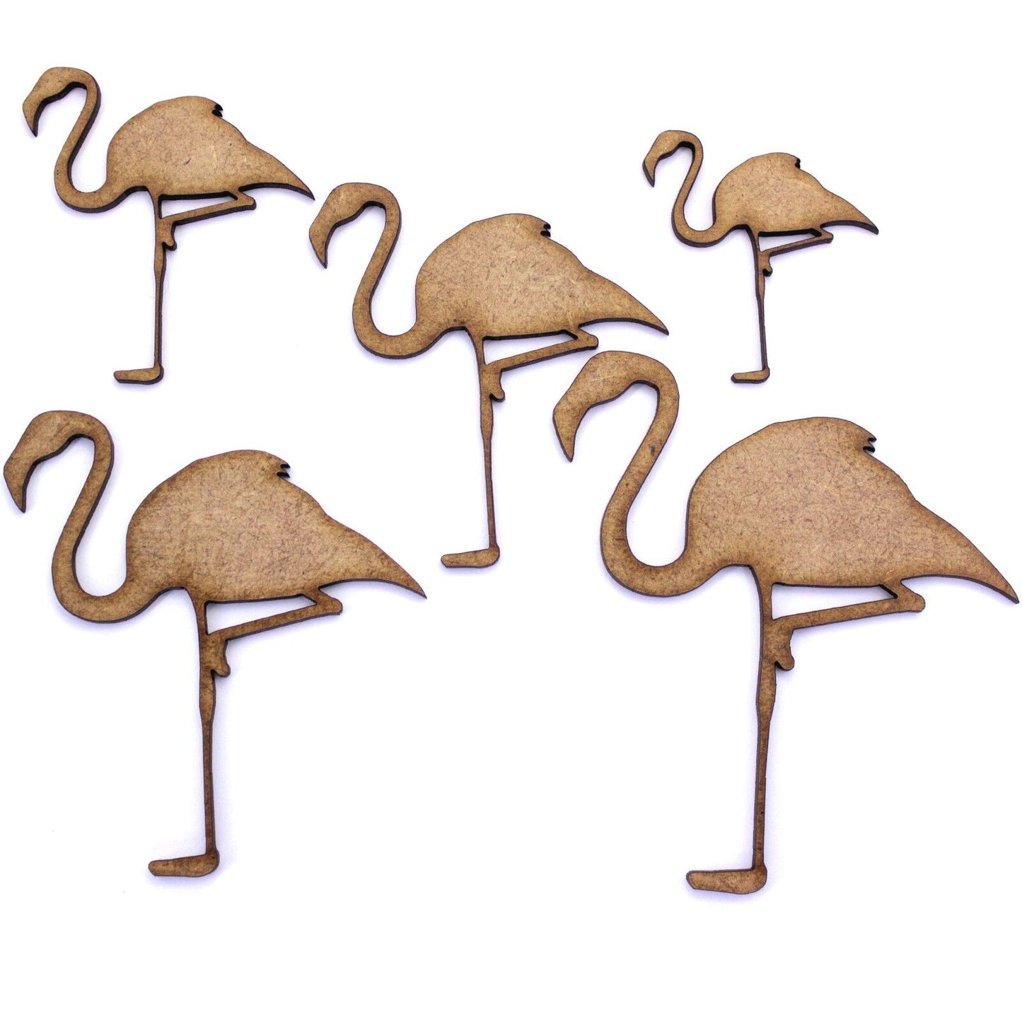 Flamingo Craft Shape. Various Sizes 40mm - 200mm. 2mm MDF. Bird, Animal