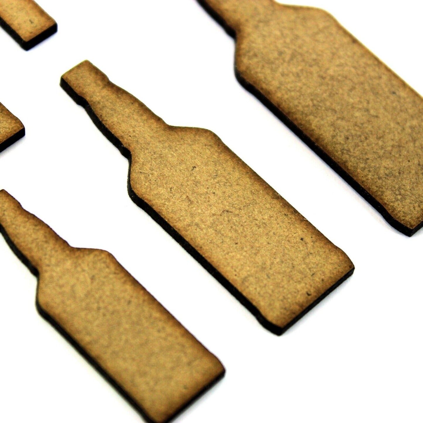 Whiskey Bottle Craft Shape Blank, Various Sizes, 2mm MDF Wood. Whisky