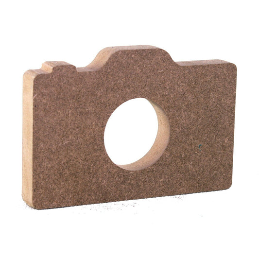 Free Standing 18mm MDF Camera Craft Shape Various Sizes. Photography,