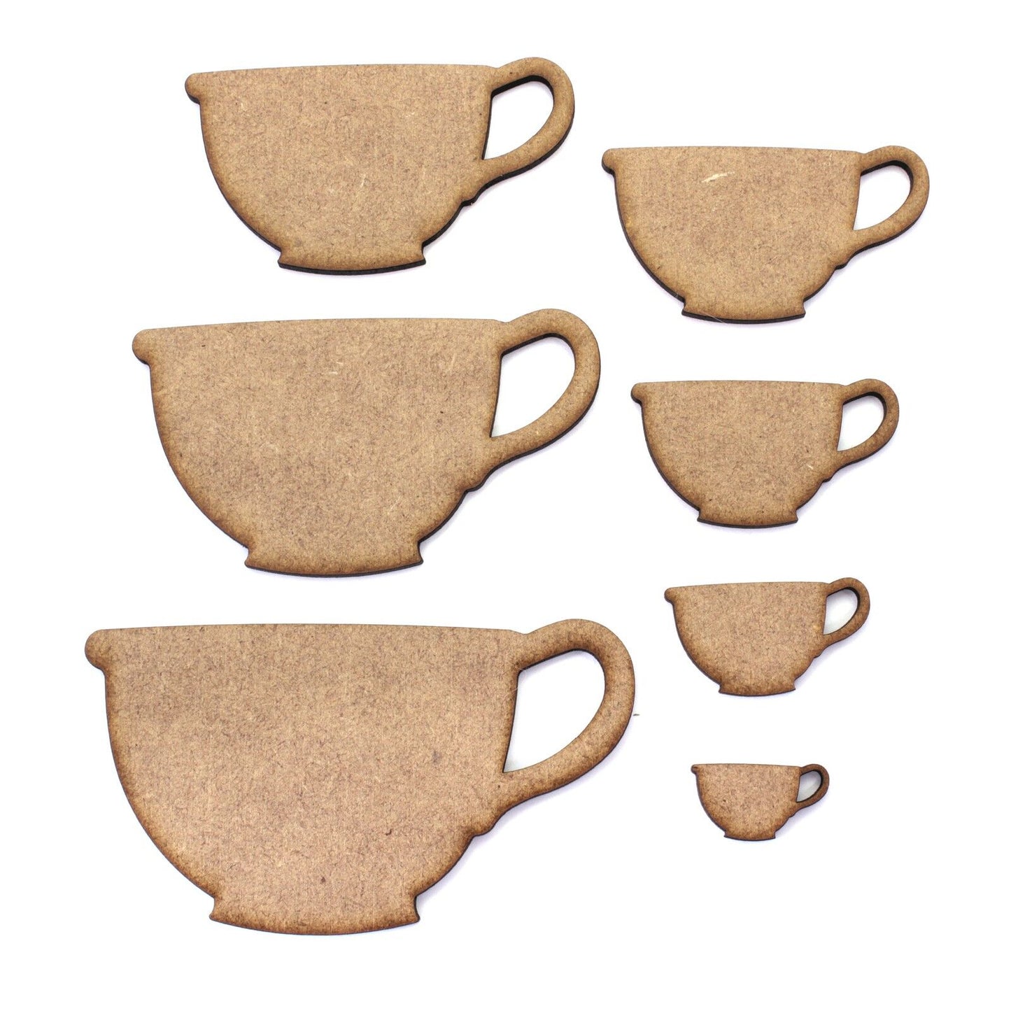 Teacup / Cup Craft Shape, Embellishments, Tags, Decorations. 2mm MDF Wood. Tea
