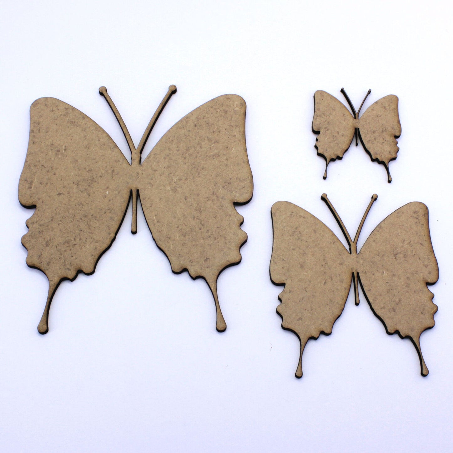 2mm MDF Wooden Fancy Butterfly, Craft Shapes, Embellishments, Tags, Decorations