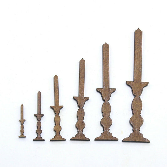 Candlestick Craft Shape, Various Sizes, 2mm MDF Wood. Halloween, Christmas