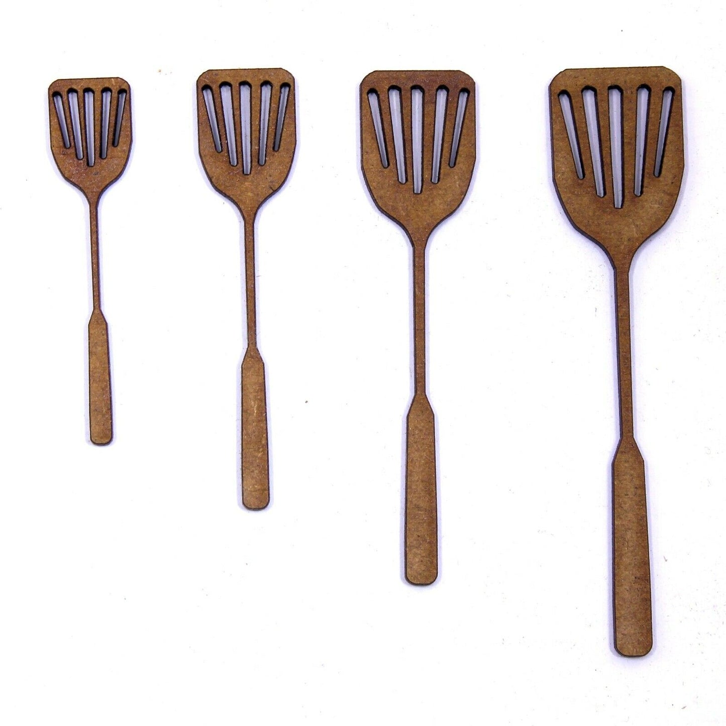 Fish Slice Craft Shapes. Various Sizes . 2mm MDF Wood. Spatula, Cook, Kitchen