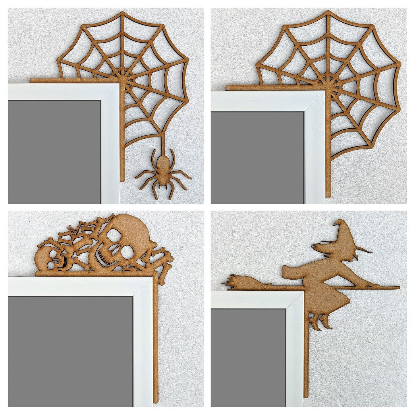 Halloween Door Corner Decorations 3mm MDF. Spooky Decor, Crafts, Trick or Treat