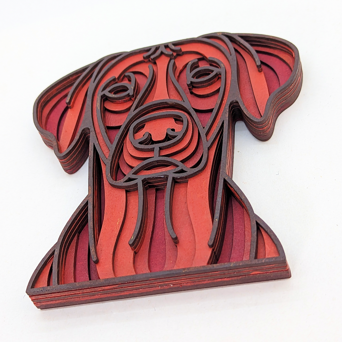 Layered MDF Hound Dogs Craft Shape. Various Breeds. 15cm to 30cm Wide. Mandala