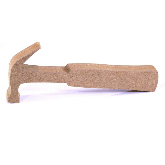 Free Standing 18mm MDF Hammer Craft Shape Various Sizes. Tool, Dad, Fathers Day