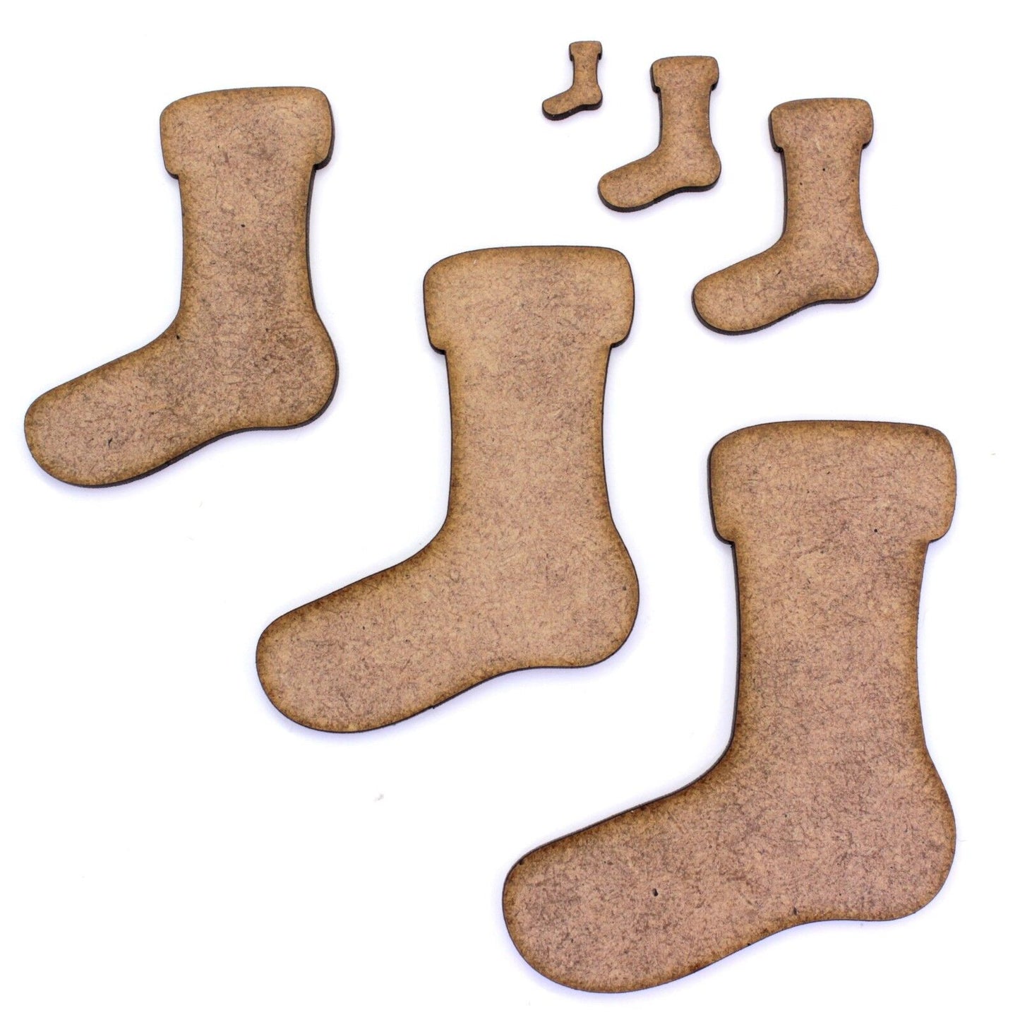 Christmas Stocking Craft Shape Blank, Various Sizes, 2mm MDF. Xmas, Santa