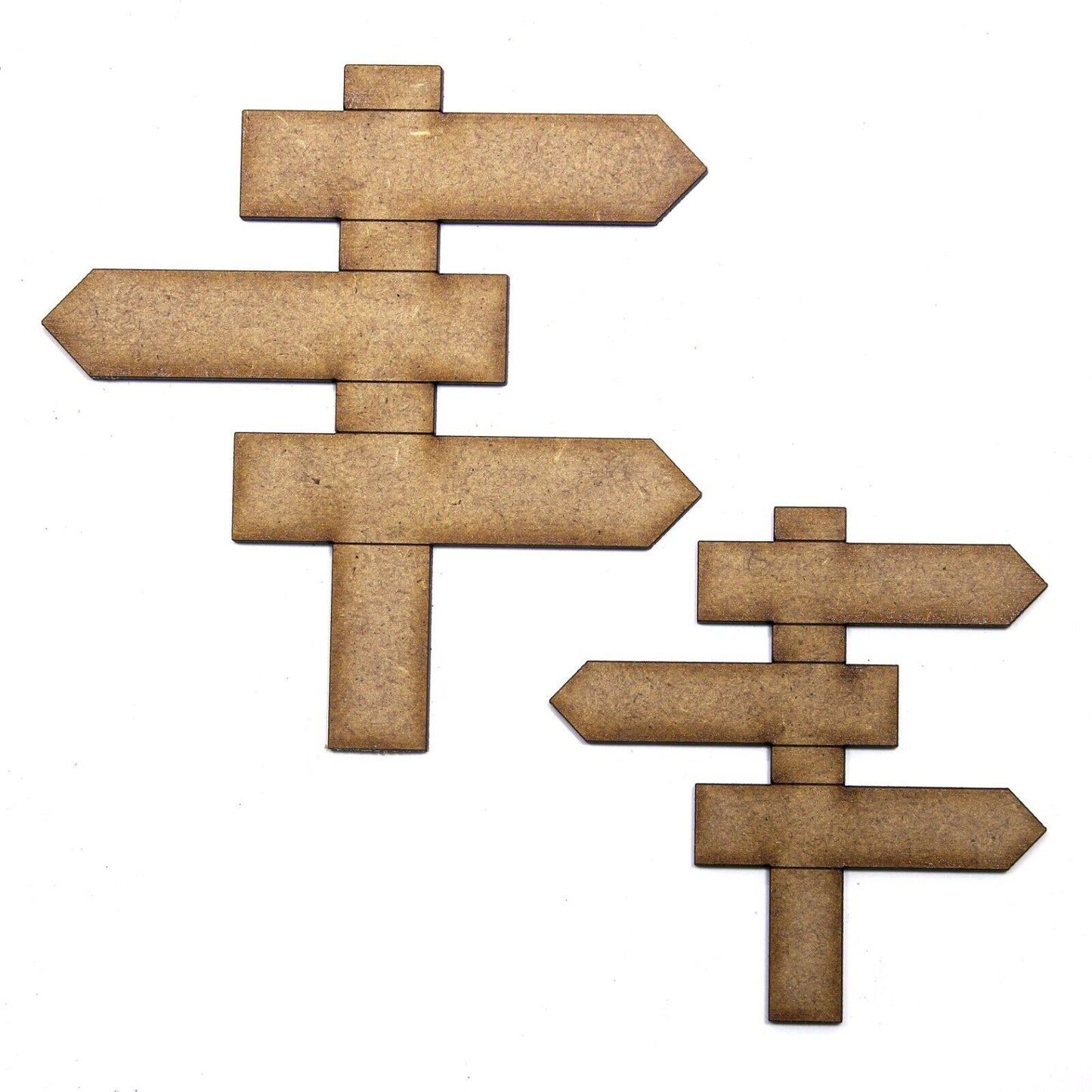 Signpost Craft Shape. 2mm MDF. Various Sizes. Sign Post, Fairy, Elf, Santa