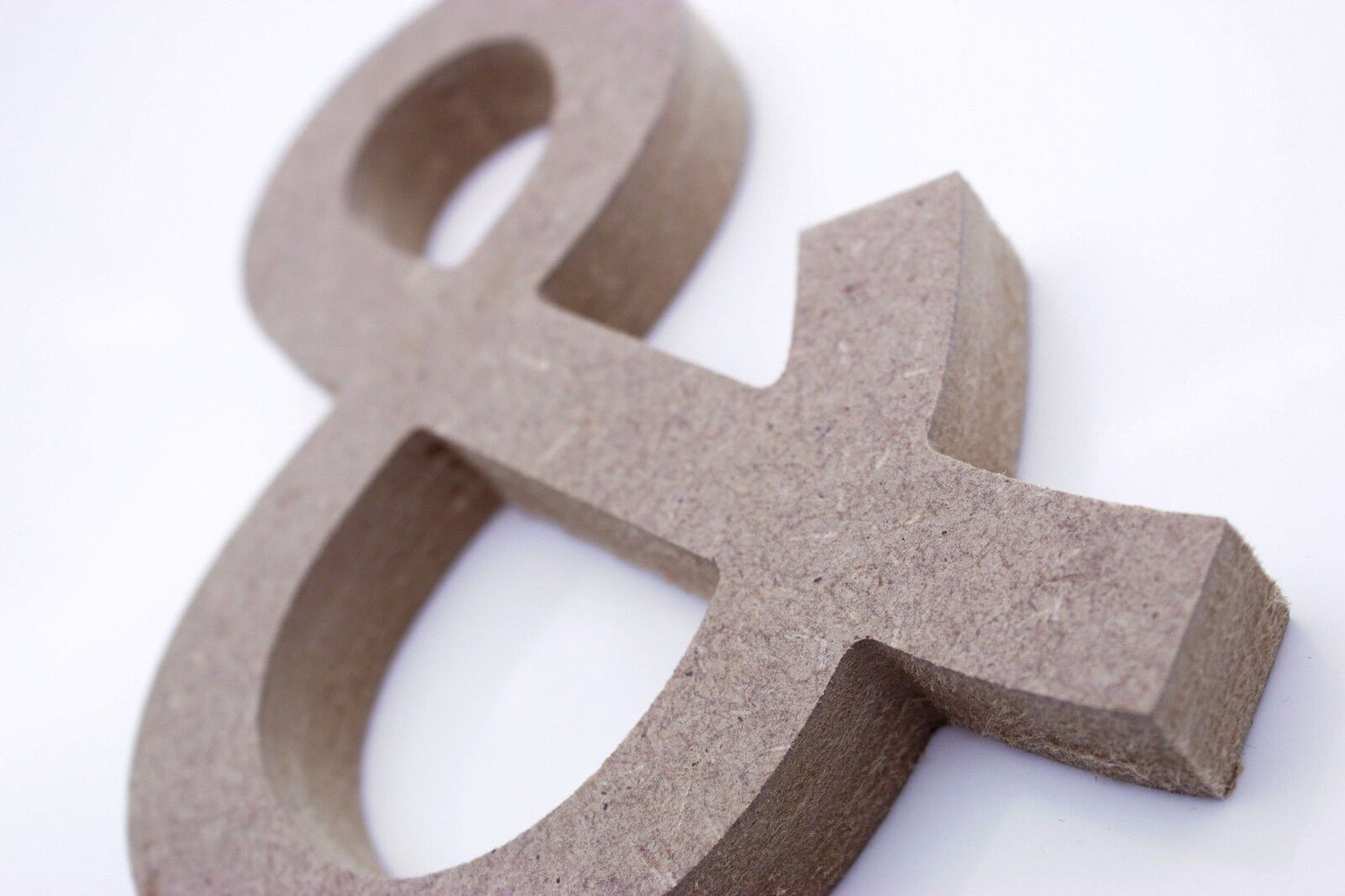 Free Standing 18mm MDF Ampersand Craft Shape Various Sizes. And Symbol
